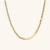 Flat Curb Chain Necklace