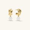 Brioche Pearl Drop Earring