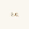 Lab Grown Diamond Emerald Cut Studs