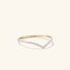 Pavé Diamond Wishbone Ring